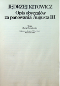 Opis obyczajów za panowania Augusta III