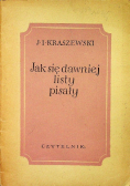 Jak się dawniej listy pisały