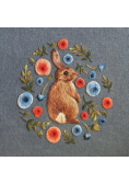 Karnet kwadrat z kopertą Little Rabbit