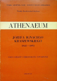 Athenaeum Józefa Ignacego Kraszewskiego 1841 - 1851