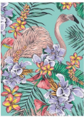 Karnet B6 z kopertą Flamingo