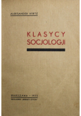 Klasycy Socjologji 1933 r.