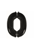 Balon foliowy B&C cyfra 0 czarna 92cm