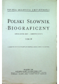 Polski słownik biograficzny tom IV reprint z 1938 r