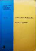 Nova et vetera
