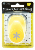 Dziurkacz ozdobny 2,5cm śnieżynka MIX
