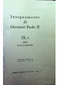 Insegnamenti di Giovanni Paolo II tom IX część 2