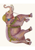 Karnet 17x14cm z kopertą Royal elephant