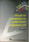 Filozoficzny i antropologiczny wymiar badań religioznawczych