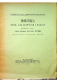 Indeks osób miejscowości i rzeczy 1923 r.