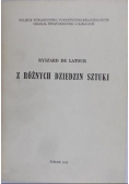 Z różnych dziedzin sztuki
