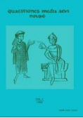 Quaestiones medii aevi novae Volume 1