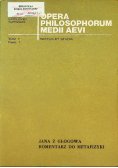 Jana Z Głogowa komentarz do metafizyki