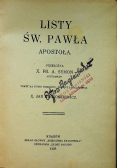 Listy św Pawła Apostoła 1928 r.
