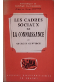 Les Cadres Sociaux de la connaissance