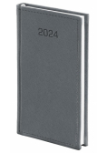 Kalendarz 2024 A6 Tygodniowy Cross srebrny