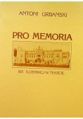Pro Memoria 165 ilustracji w tekście