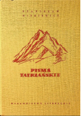 Pisma Tatrzańskie Tom I