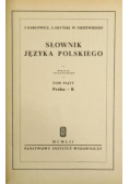 Słownik języka polskiego Tom V Reprint 1912 r.