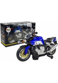 Motocykl na baterie niebieski