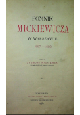 Pomnik Mickiewicza w Warszawie 1899 r.