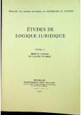 Etudes de logique juridique volume II