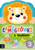 Łamigłówki z lewkiem Książeczka z naklejkami 4+