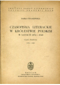 Czasopisma literackie w Królestwie Polskim w latach 1832 - 1848