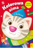 Kolorowa zima z kotkiem