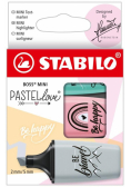 Zakreślacz Boss Mini Pastellove 3 kolory STABILO