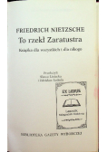 To rzekł Zaratustra