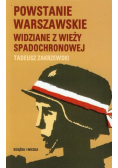 Powstanie Warszawskie widziane z wieży spadochronowej
