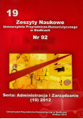 Zeszyty Naukowe UPH w Siedlcach Nr 92