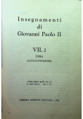 Insegnamenti di Giovanni Paolo II Tom VII Część 2