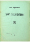Mowy parlamentarne 1928 r.