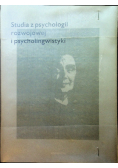 Studia z psychologii rozwojowej i psycholingwistyki