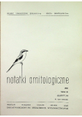Notatki ornitologiczne tom 30 zeszyt 3 - 4