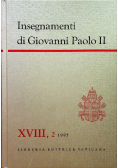 Insegnamenti di Giovanni Paolo II Tom XVIII Część 2
