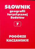 Słownik geografii turystycznej Sudetów 7 Pogórze Kaczawskie