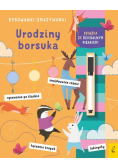 Rysowanki-zmazywanki Urodziny borsuka