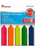 Zakładki indeksujące fluo 12x45mm 5x25 kartek