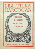 Eseje i studia o literaturze Tom II