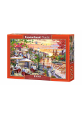 Puzzle 1000 Romantic City Sunset