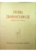 Studia Źródłoznawcze Commentationes Tom XVII