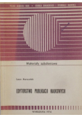 Edytorstwo  publikacji naukowych