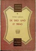De deo uno et trino 1938 r.