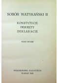 Sobór Watykański II Konstytucje dekrety i deklaracje
