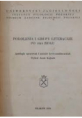 Pokolenia i grupy literackie po 1918 roku