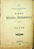 Pisma Henryka Sienkiewicza Potop Tom I 1896 r.