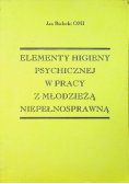 Elementy higieny psychicznej w pracy z młodzieżą niepełnosprawną